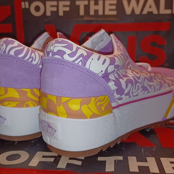 Vans Old Skool Men's 8/Women’s 9.5 stacked Wavy Daze Sheer Lilac VN0A4U15BD9 - Picture 10 of 12